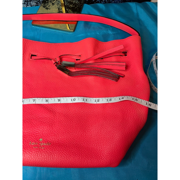 Fire 🔥 Kate Spade Tote Bag Hot Pink Tassle Beautiful VGC W Dustie - Picture 6 of 16